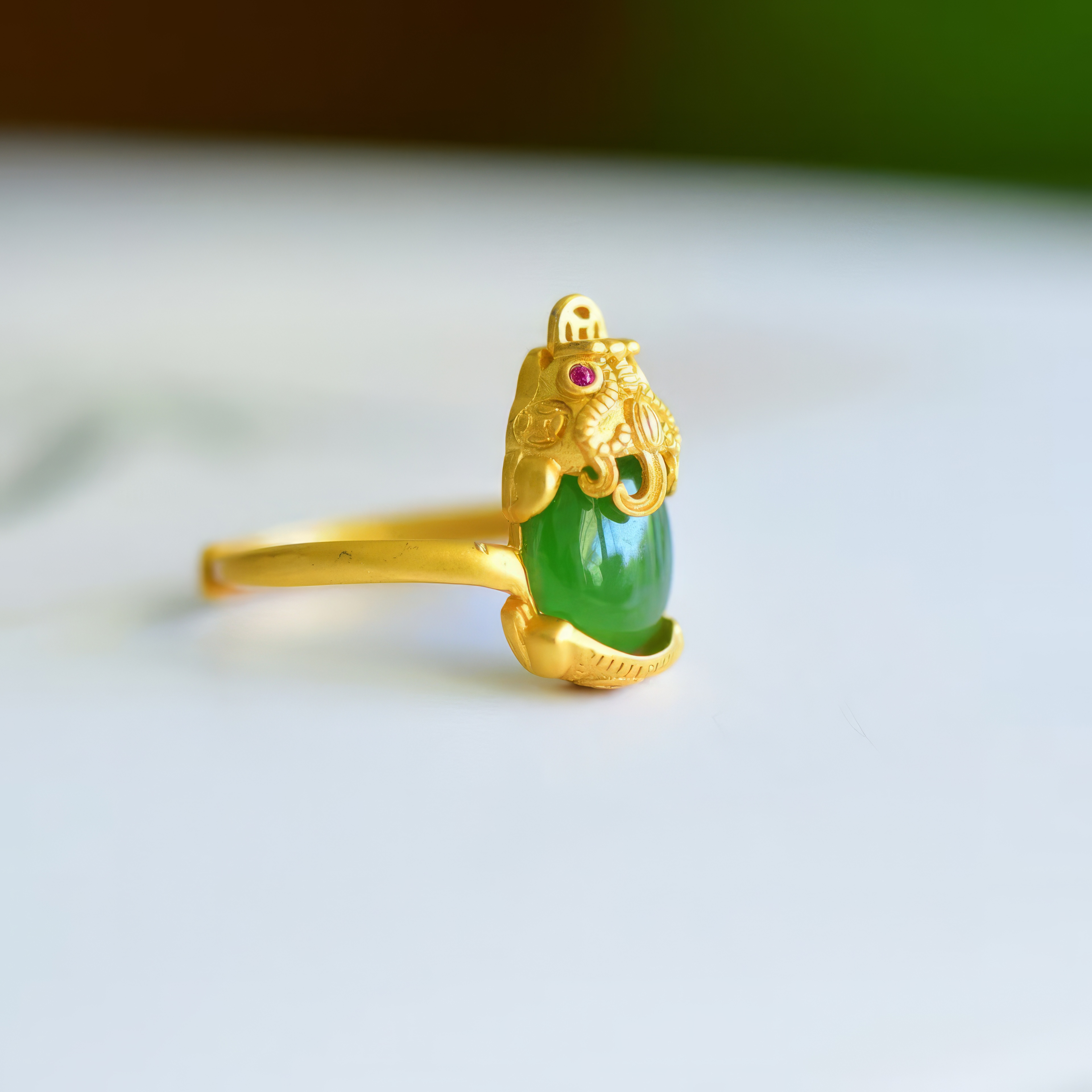 Hetian Jade Auspicious Beast Trilogy Necklace Set--和田玉瑞兽三宝套链