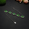 Radiant Emerald Hue Hetian Jade Jewelry Set 翠色生辉和田玉首饰套装