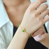 Verdant Abundance · Heitai Jade Prosperity & Happiness Bracelet--绿意盎然·和田玉福禄手链