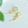 "Moonlight Tassel" White Hetian Jade Earrings “月光流苏”和田玉耳坠