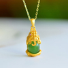Hetian Jade Auspicious Beast Trilogy Necklace Set--和田玉瑞兽三宝套链