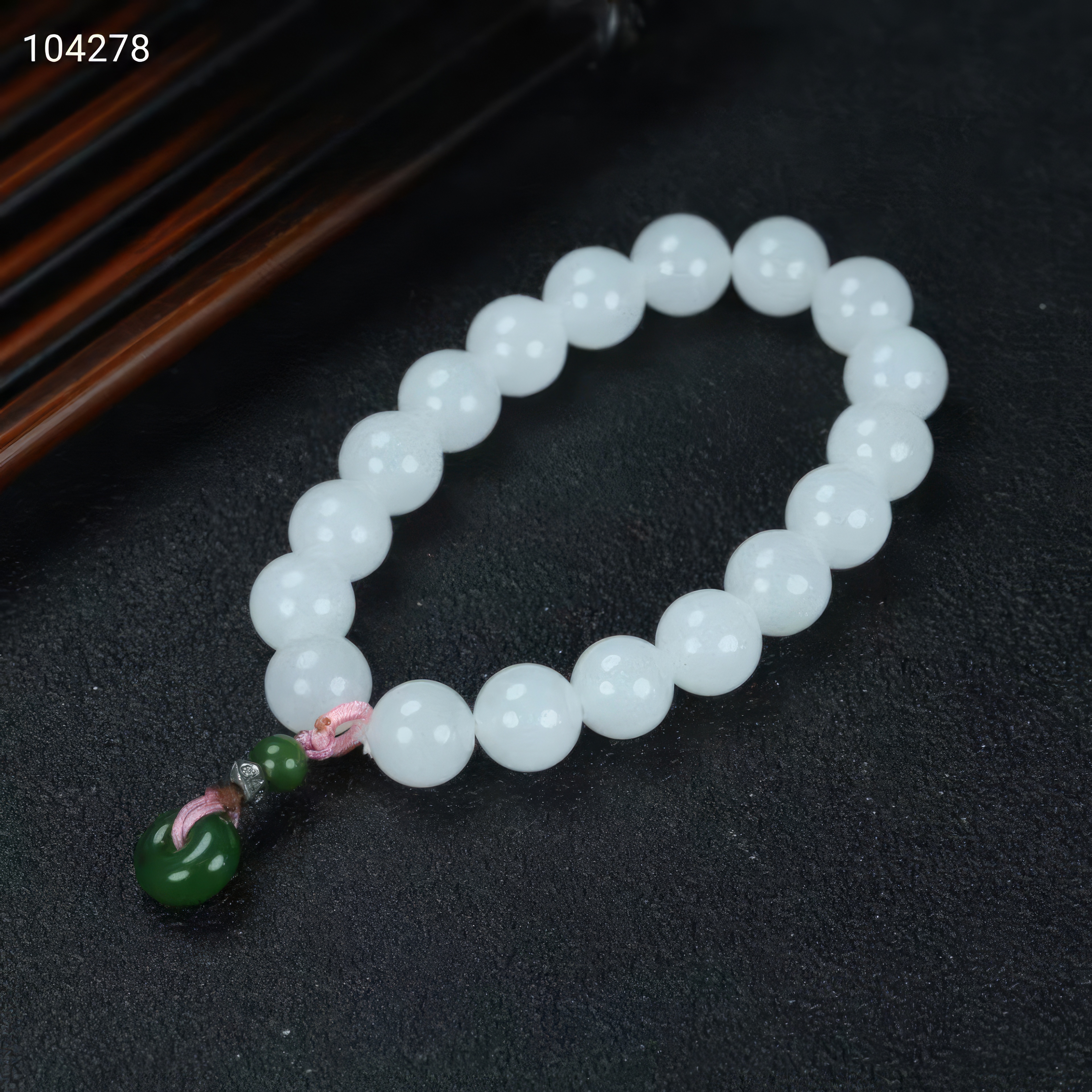 Harmony Chain · Hetian Jade Peace Amulet Bracelet--和谐之链·和田玉平安扣手链