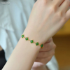 Verdant Vitality · Hetian Jade Bracelet--绿意盎然·和田玉手链
