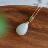 "Dewdrop Affection" Hetian Jade Necklace --“水滴之恋”和田玉项链