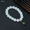 Harmony Chain · Hetian Jade Peace Amulet Bracelet--和谐之链·和田玉平安扣手链