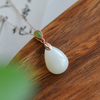 "Dewdrop Affection" Hetian Jade Necklace --“水滴之恋”和田玉项链