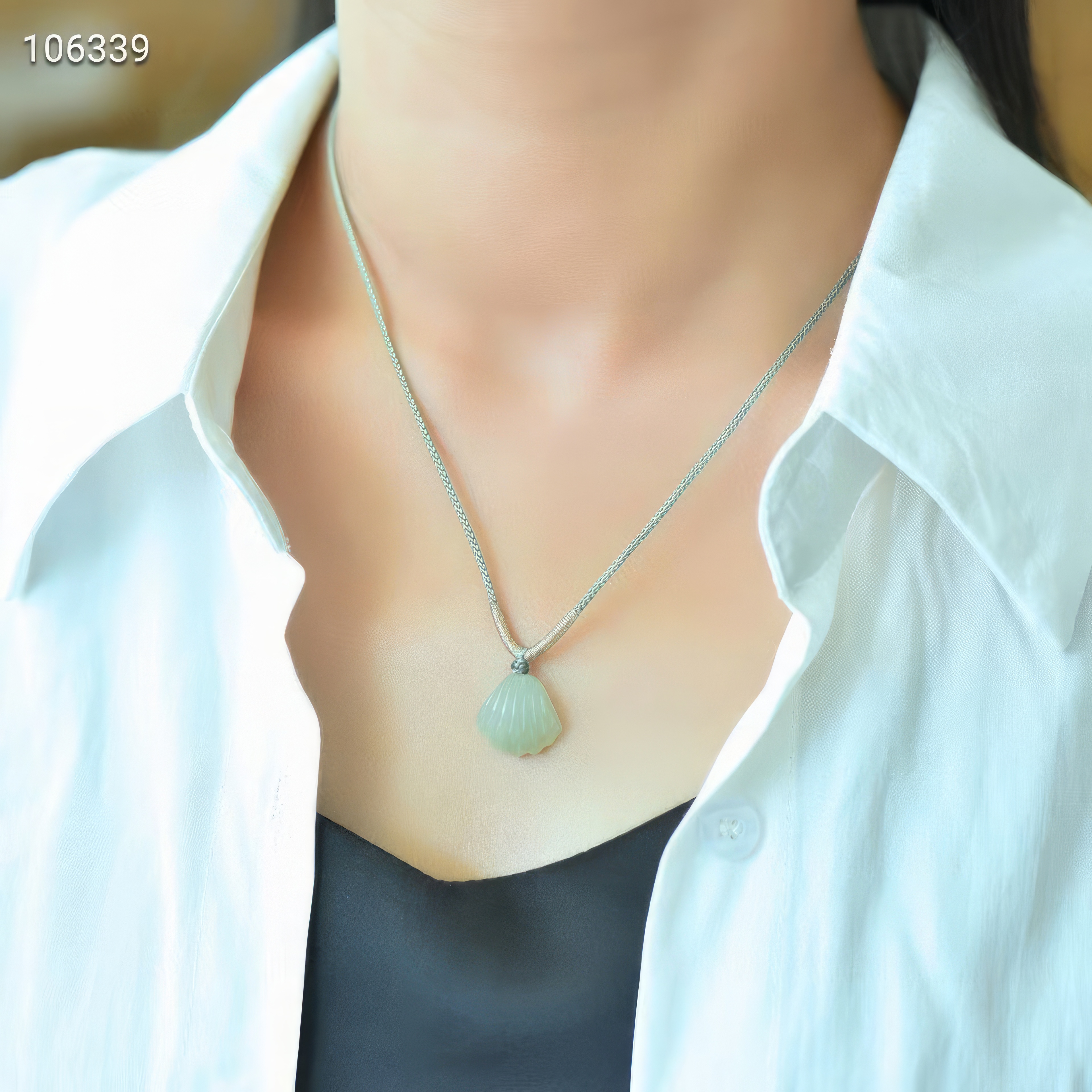 "Sea Shell Wish" Hetian Jade Necklace --“海贝祈愿”和田玉项链