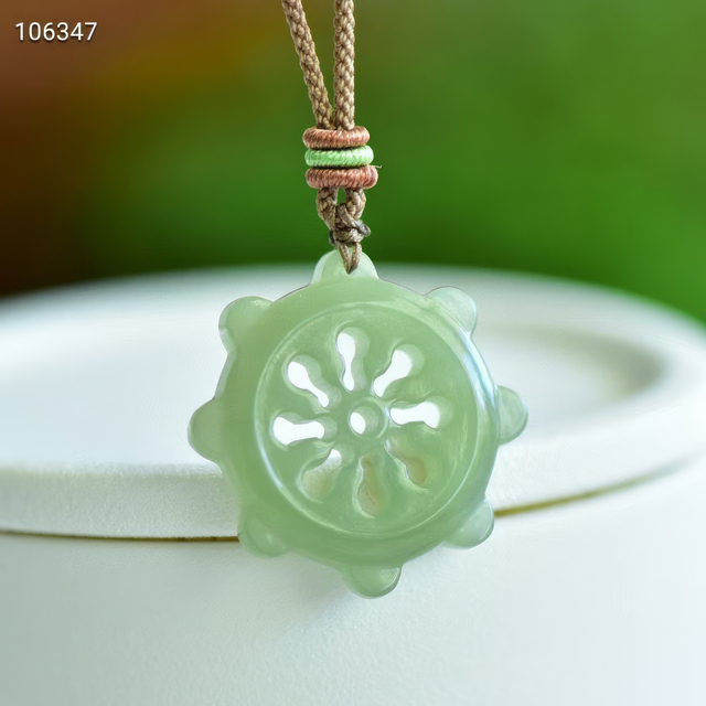 Hetian Jade Roulette Pendant--和田玉轮盘挂坠