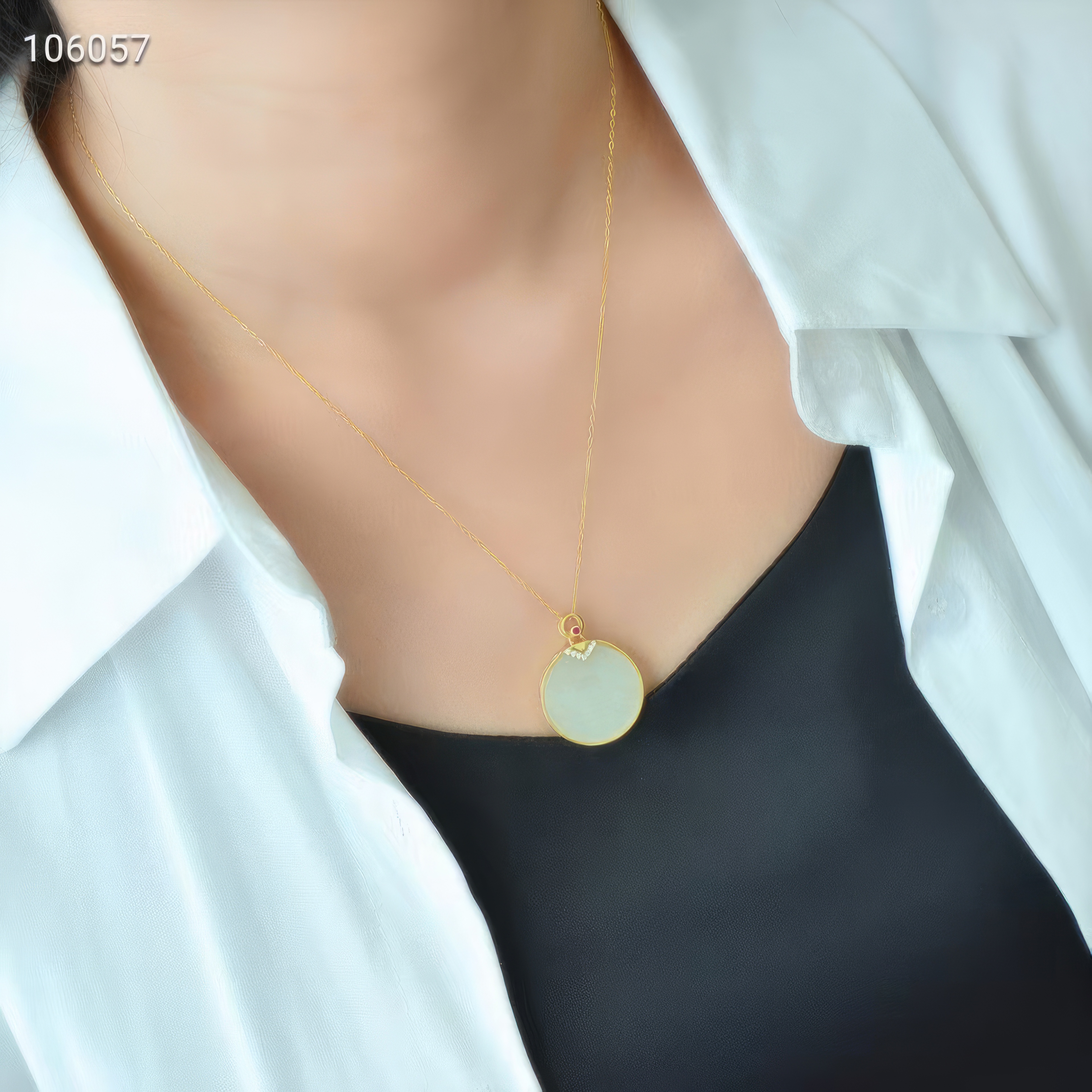 Moonlight Treasure Box - Jade Necklace--月光宝盒 - 玉石项链