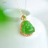 Fortune Meets Wisdom - Hetian Maitreya Buddha Pendant--福至心灵 - 和田弥勒佛吊坠