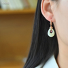 The "Waterdrop Rhythm" Heitai Jade Earrings --“水滴流韵”和田玉耳坠
