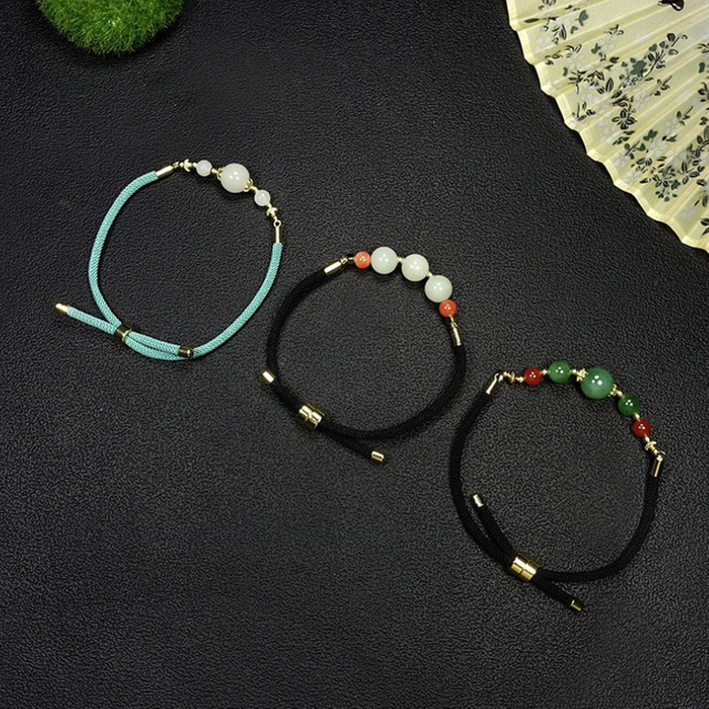 "Smooth Journey Prosperity" Natural Jade Lucky Bead Jewelry “路运通达”天然玉石转运珠首饰