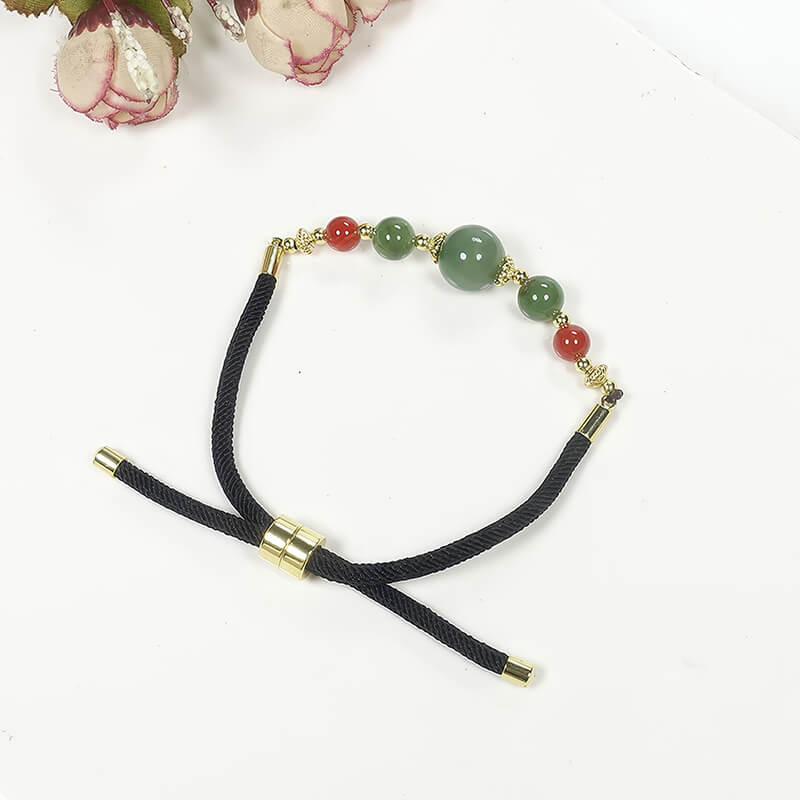 "Smooth Journey Prosperity" Natural Jade Lucky Bead Jewelry “路运通达”天然玉石转运珠首饰
