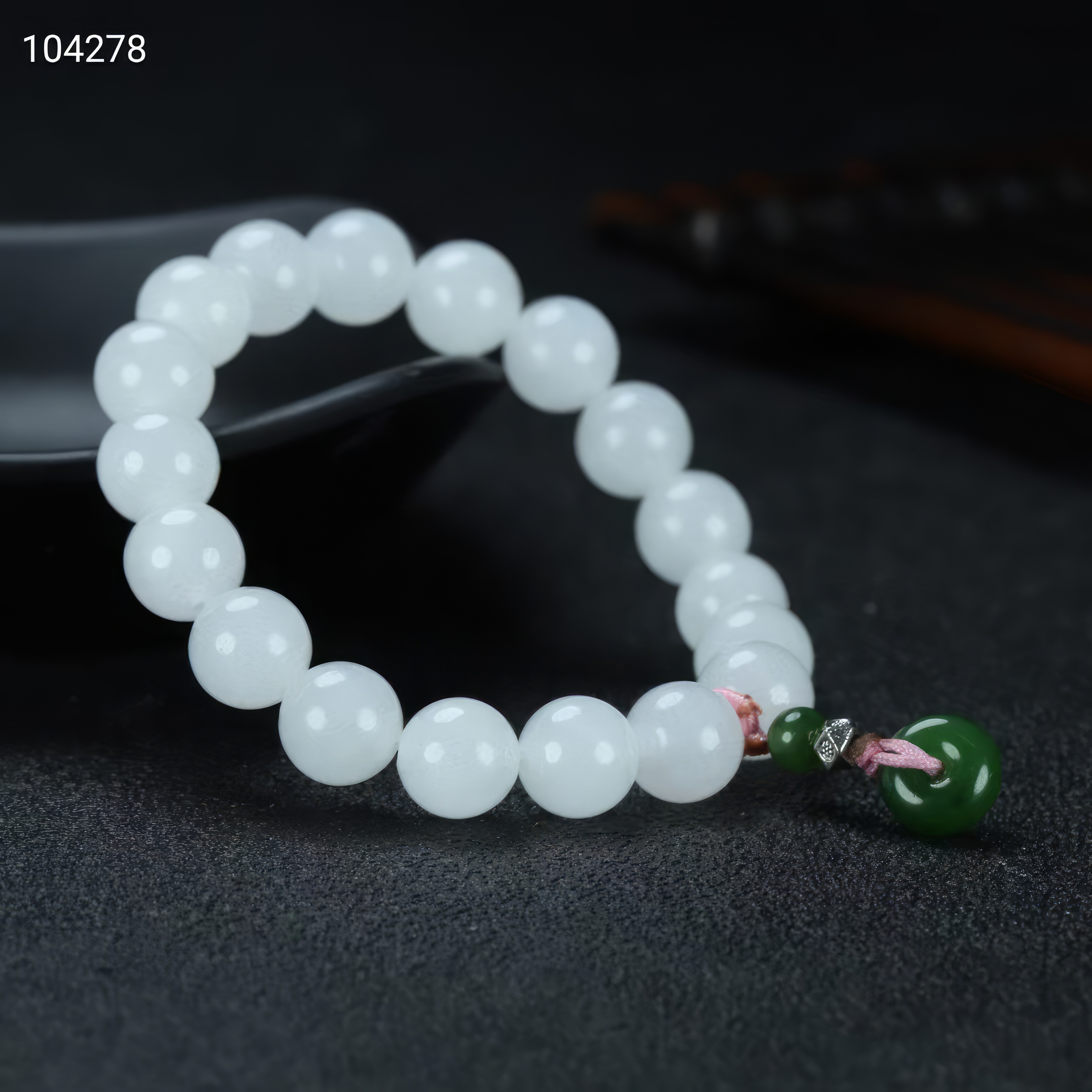 Harmony Chain · Hetian Jade Peace Amulet Bracelet--和谐之链·和田玉平安扣手链