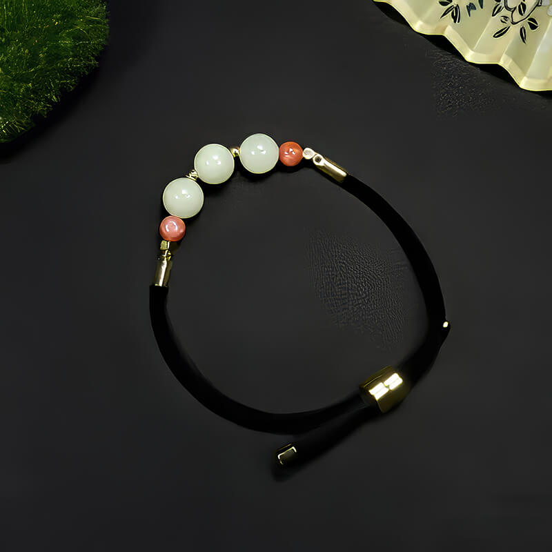 "Smooth Journey Prosperity" Natural Jade Lucky Bead Jewelry “路运通达”天然玉石转运珠首饰