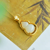 Blessed Fortune· White Hetian Jade Gourd Pendant 福禄如意·和田玉葫芦吊坠