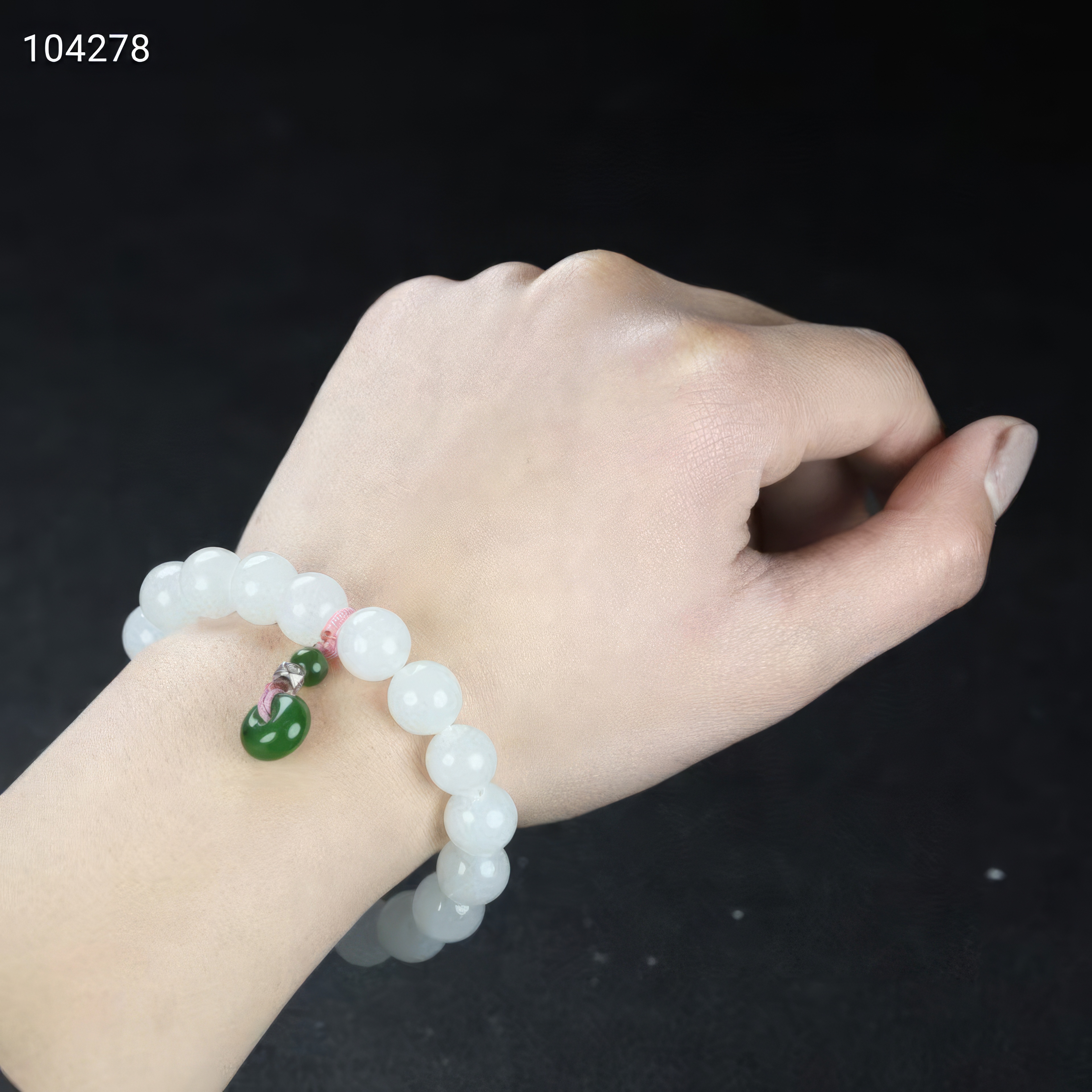 Harmony Chain · Hetian Jade Peace Amulet Bracelet--和谐之链·和田玉平安扣手链
