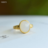 Lunar Stone Rhythm - Hetian Jade Ring--月光石韵 - 和田玉戒指
