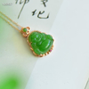 Fortune Meets Wisdom - Hetian Maitreya Buddha Pendant--福至心灵 - 和田弥勒佛吊坠